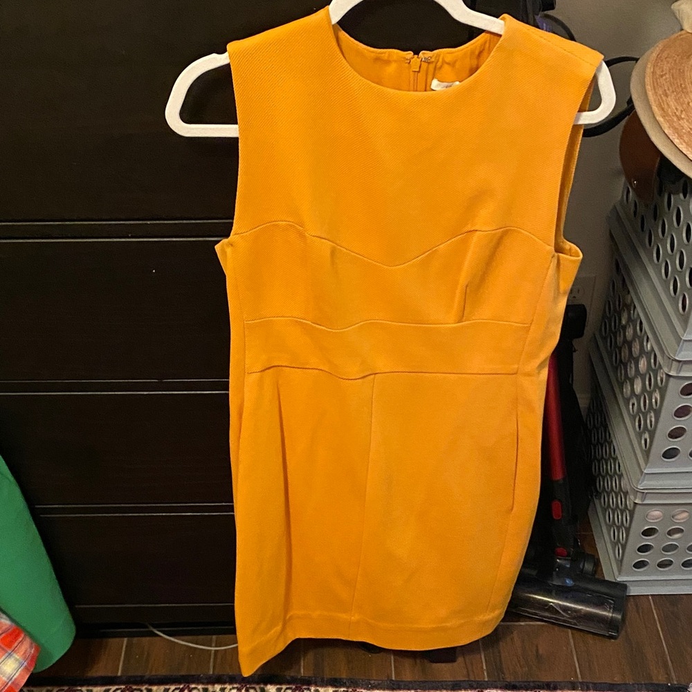 Diane Von Furstenberg Bright Yellow Mini Dress